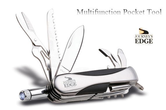 FREE Ozstock Day: Stainless Steel Multifunction Pocket Tool with Built-in LED Flashlight