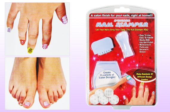 Nail Stamper Set with 34 Nail Image Designs