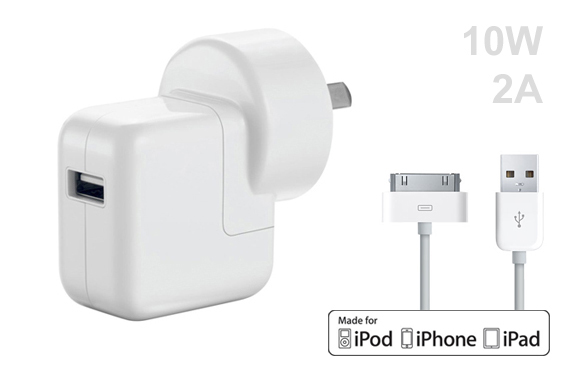 Super Special: 2A 10W USB AC Power Adapter for iPad, iPhone or iPod - Australian Standard
