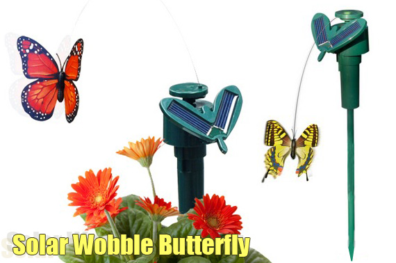 Dual Power (Solar or Battery) Wobble Butterfly