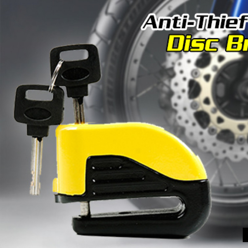 Disc Brake Lock with Security Alarm for Motorcycle/Bicycle