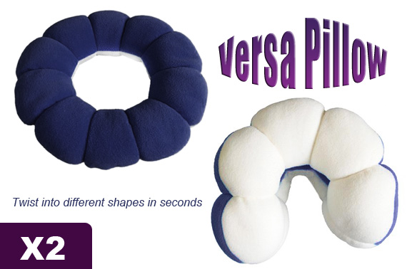 2x Versa Pillow - Flexible Versatile Pillow
