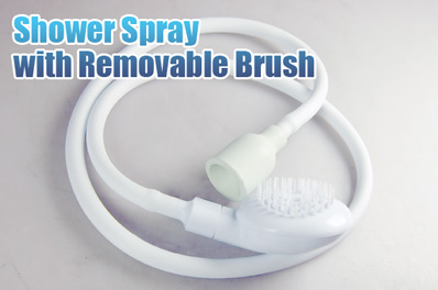 FREE Ozstock Day: Portable Shower Spray with Removable Brush