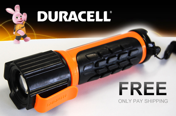FREE Ozstock Day: Waterproof Duracell Mini LED Torch