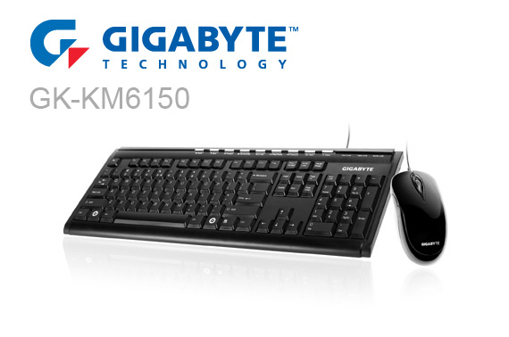 Gigabyte GK-KM6150 Elegant Multimedia USB Keyboard & Mouse