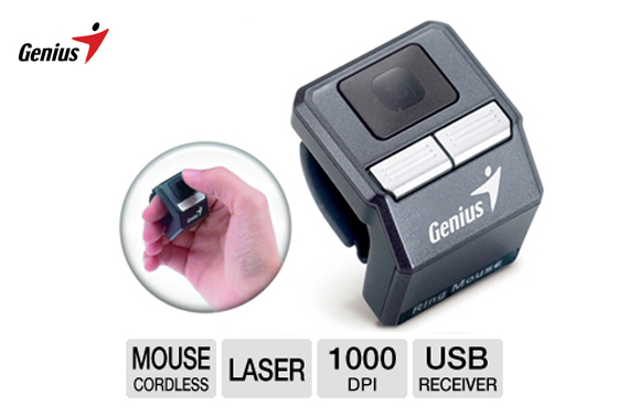 Genius Wireless Thumb Cursor Controller - Ring Mouse