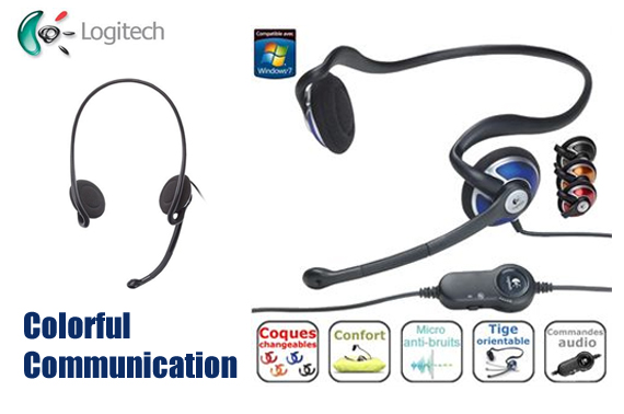Super Deal: Logitech H230 ClearChat Style Stereo Headset with 4 Interchangable Colour Plates