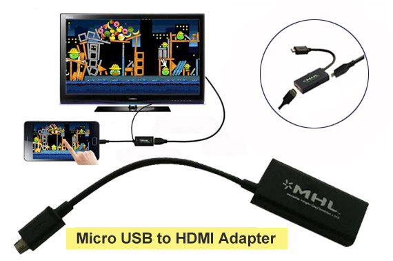 Micro USB to HDMI Adapter Cable