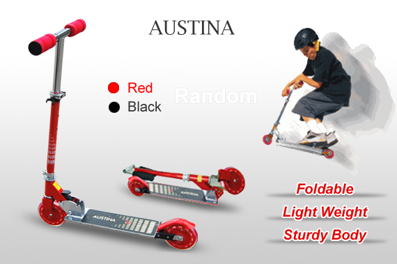 Austina Foldable Scooter (Random Colour - Red or Black)