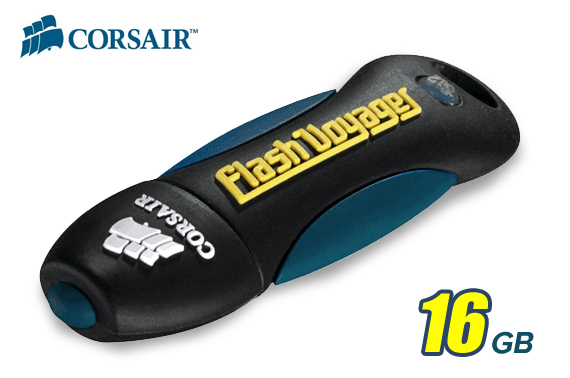 Water and Shock Proof 16GB Corsair Flash Voyager USB Drive: Rugged Reliability