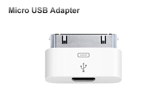 Micro USB Female to 30pin Male Dock Connector Adapter for iPod/iPhone/iPad