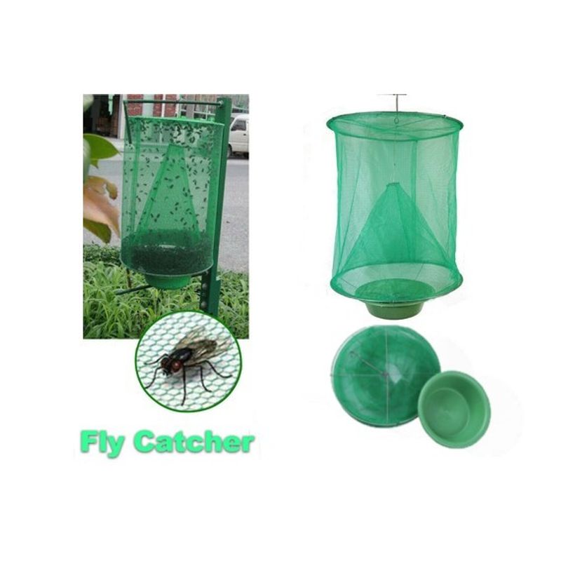 Free Shipping Reusable Hanging Fly Catcher Flytrap Net Trap