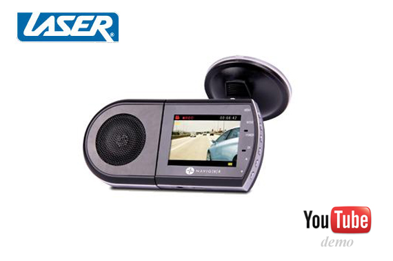 LASER Navig8r In-Car High Definition IR Crash Camera HD720p with 2.5 inch LCD