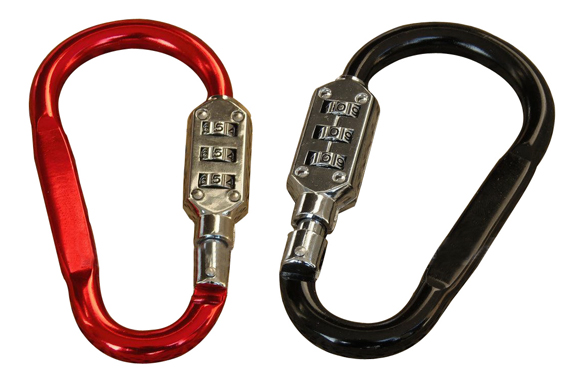 2x Combination Lock Carabiner with Three Dails