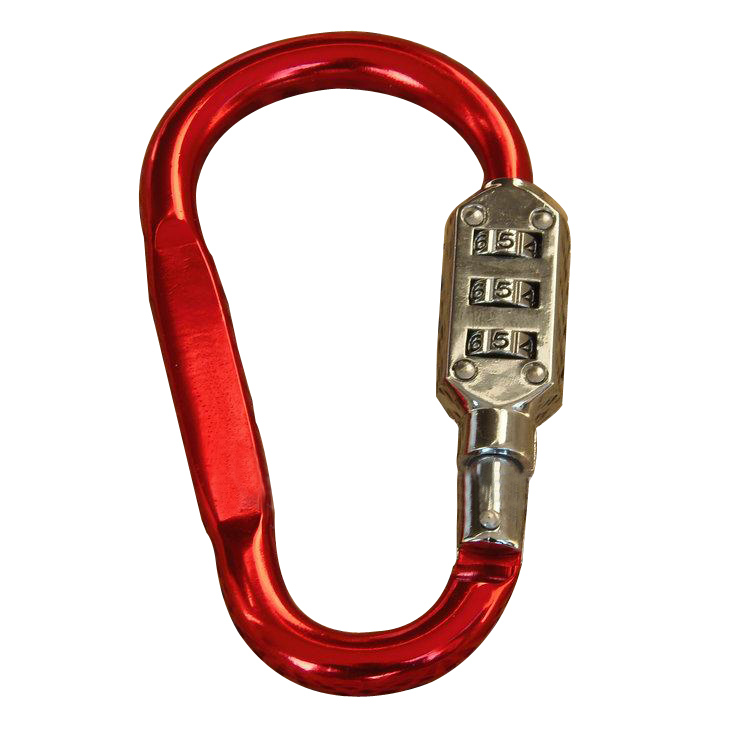2x Combination Lock Carabiner with Three Dails
