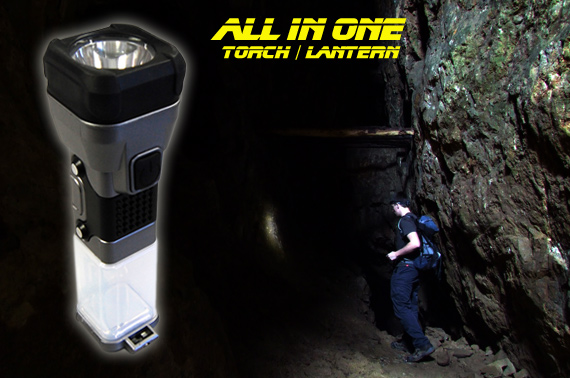 Deluxe All in 1 Multi-Function LED Torch/Lantern with Batteries