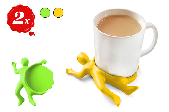 FREE Ozstock Day: 2x Quality Silicone Splatter Man Cup Coaster