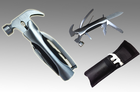 FREE Ozstock Day: Quality 9-in-1 Stainless Steel Multifunction Tool with Hammer
