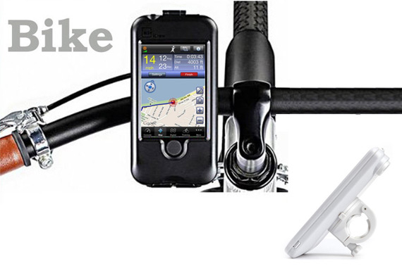 Rainproof Bicycle Mount iPhone 4S/4 Case with Lenses