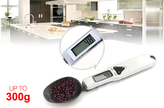 Digital 300 x 0.1g Kitchen Spoon Scale