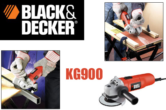 Black & Decker KG900 900W 100mm Angle Grinder