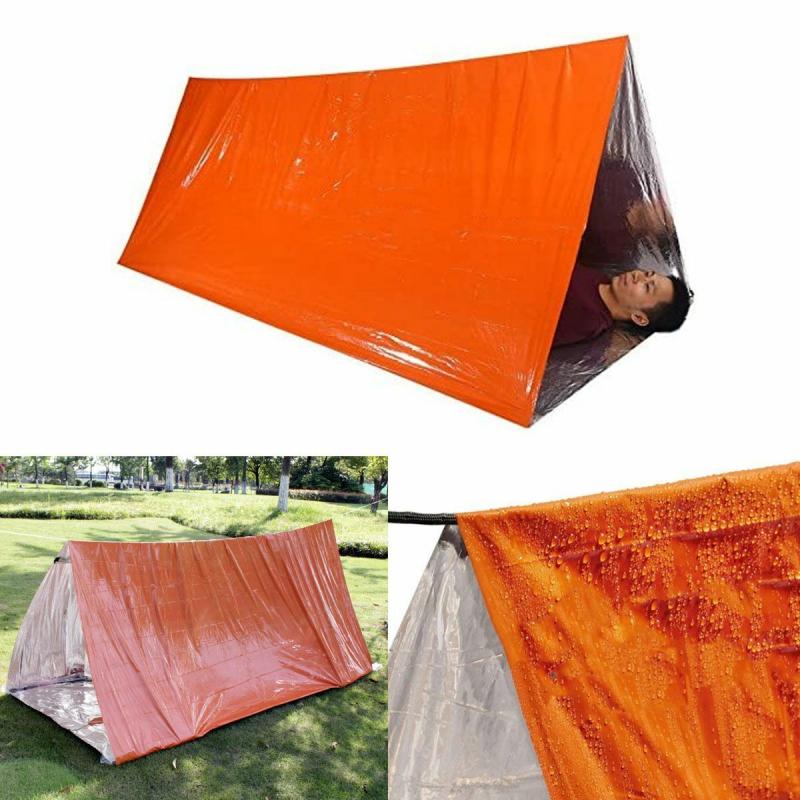 Emergency Tent Blanket Sleeping Bag Survival Reflective Shelter Outdoor Camping