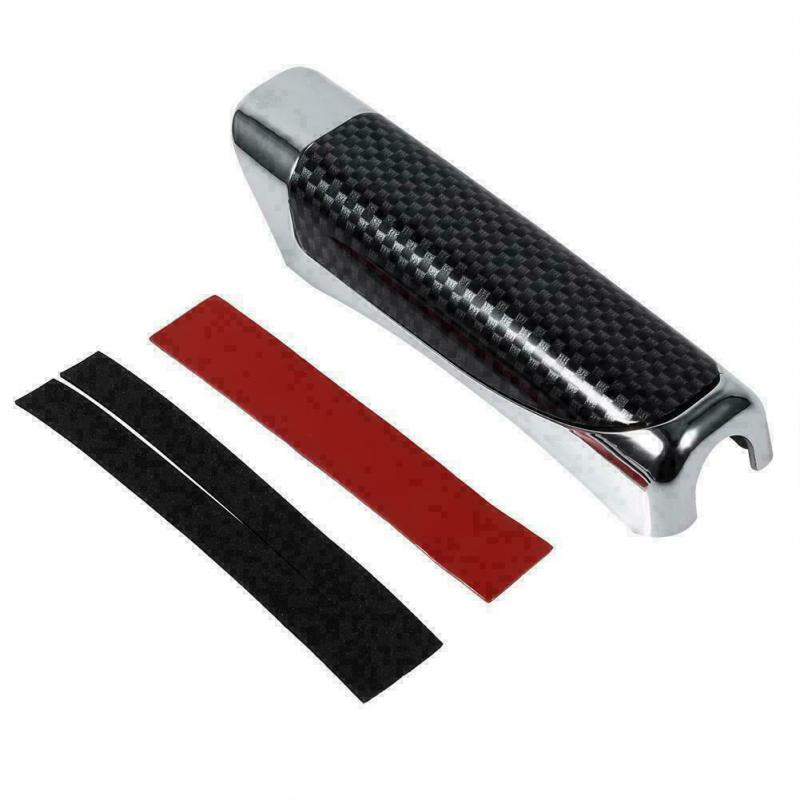 Universal Carbon Fiber Style Hand Brake Protector Decoration Cover Car Accessory