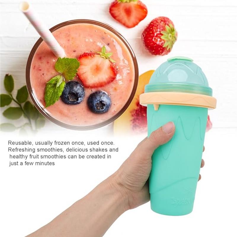 Silicone Smoothies Maker Cup Fruit Smoothies Cup Quick Frozen Smoothies Cup
