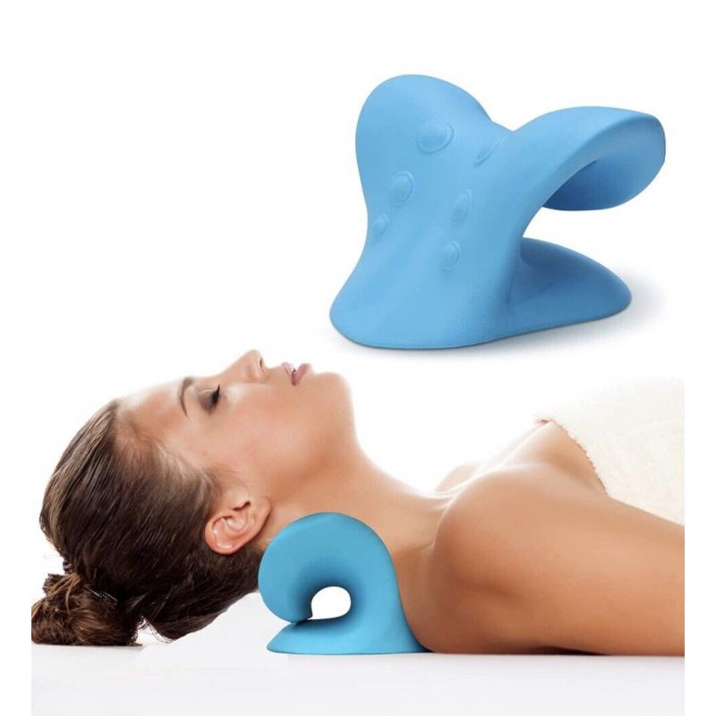 Cervical Neck Pillow stretcher Traction Device Brace Support Pain Relief Massage