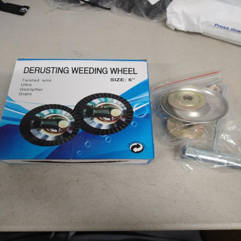 Derusting Weeding Wheel 6” Twisted Wire Ultra Cup Brush Weeding Wheel NEW
