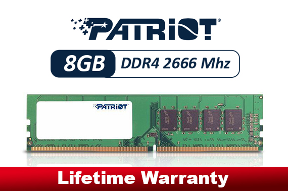Patriot 1x8GB DDR4 Memory 2666Mhz Single Module