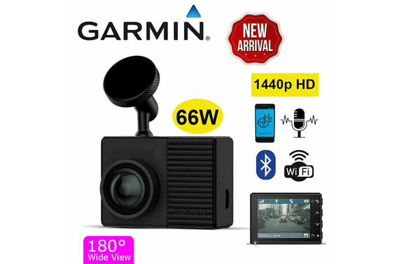 Garmin Dash Cam 66W 1440p GPS Crash Camera View Bluetooth WiFi APP