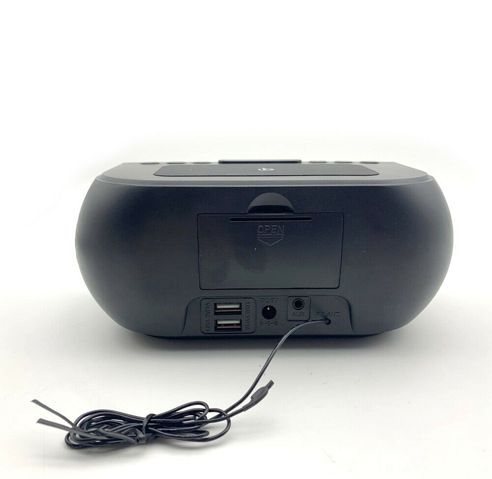 Medion Alarm Clock Radio Snooze 10W Qi Wireless Charging Bluetooth V5.0