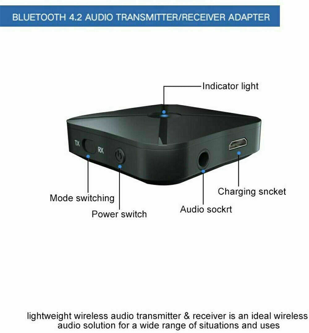 Bluetooth 5.0 Transmitter Receiver for TV,GaoMee 3 in 1 Wireless Bluetooth Adapter with LED Screen,3.5mm Bluetooth Audio Receiver for Car PC Home Stereo Sound System 