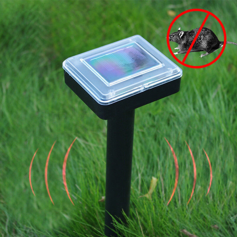 2x Solar Powered Ultrasonic Snake Mice Repeller