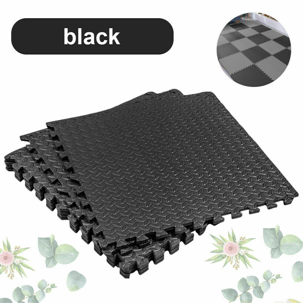 6PCS Interlocking Heavy Duty EVA Foam Gym Flooring Mat Floor Mats Tiles
