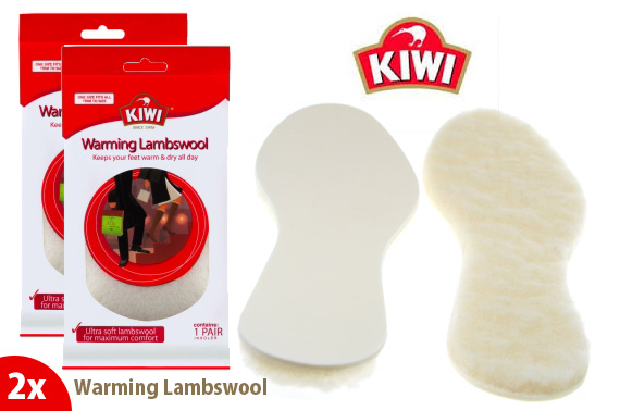 2 Pairs of Kiwi Warming Lambswool Insole