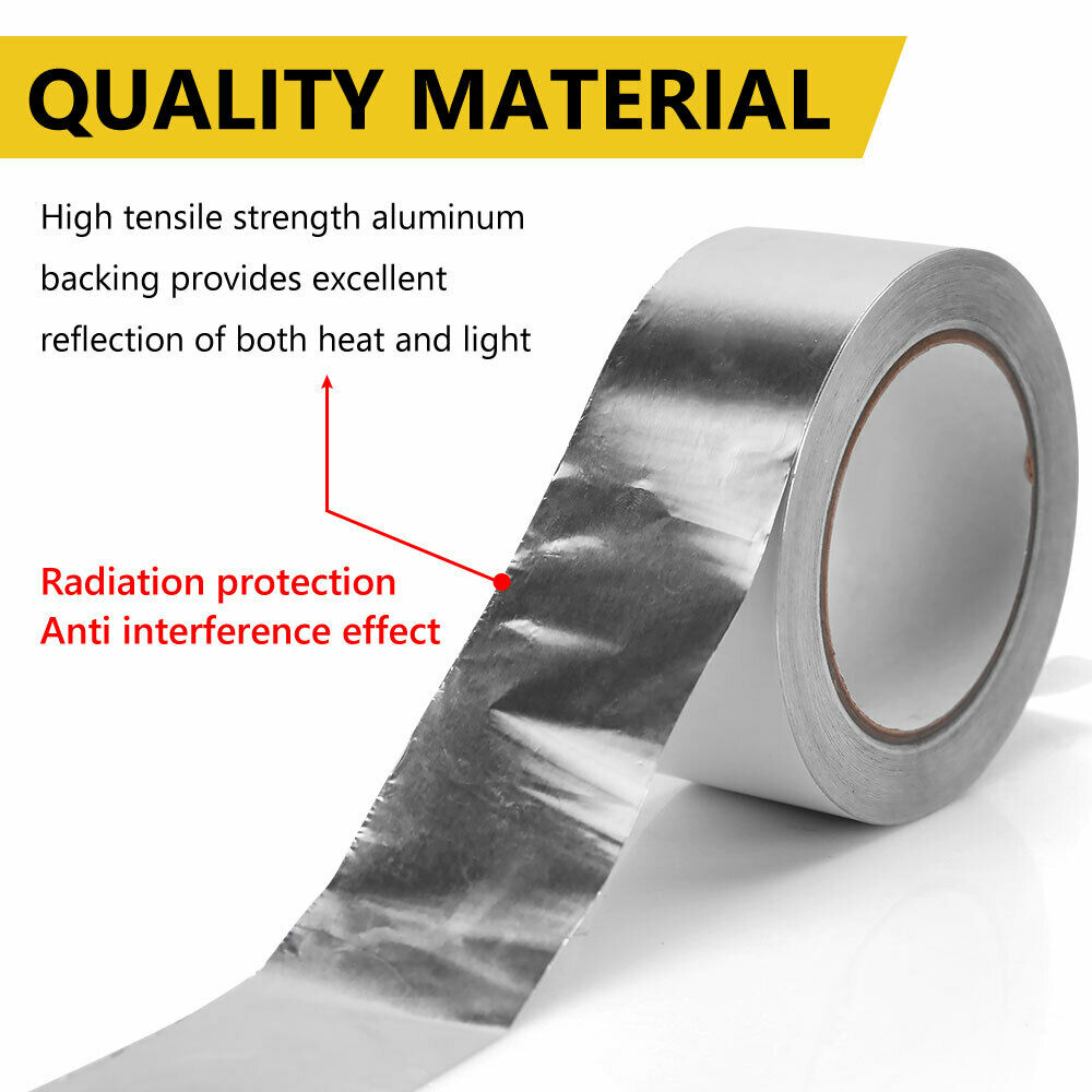 Free Shipping Waterproof Aluminium Foil Adhesive Tape Heat Shield Duct