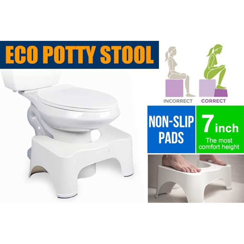 7 Inch Sit and Squat Bathroom Potty Eco Toilet Stool