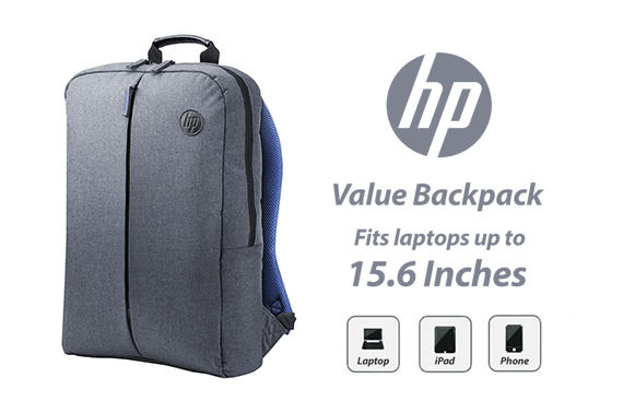 Hp k0b39aa 15.6 value backpack top