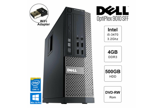 Refurbished Dell OptiPlex 9010 SFF Desktop PC with Free Wifi Adapter