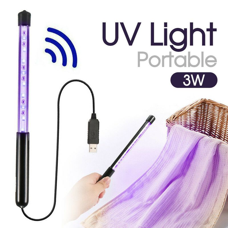 RUIVE Foldable Handheld UV Germicidal Lamp Portable Home Travel 2W Disinfection Lamp 