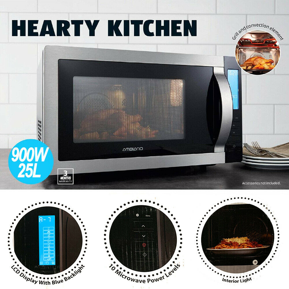 Refurbished AMBIANO Microwave Oven 25L with Grill and Convection