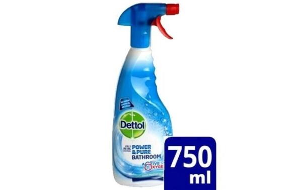 Dettol Bathroom Spray Power & Pure 750mL Active Oxygen Formula