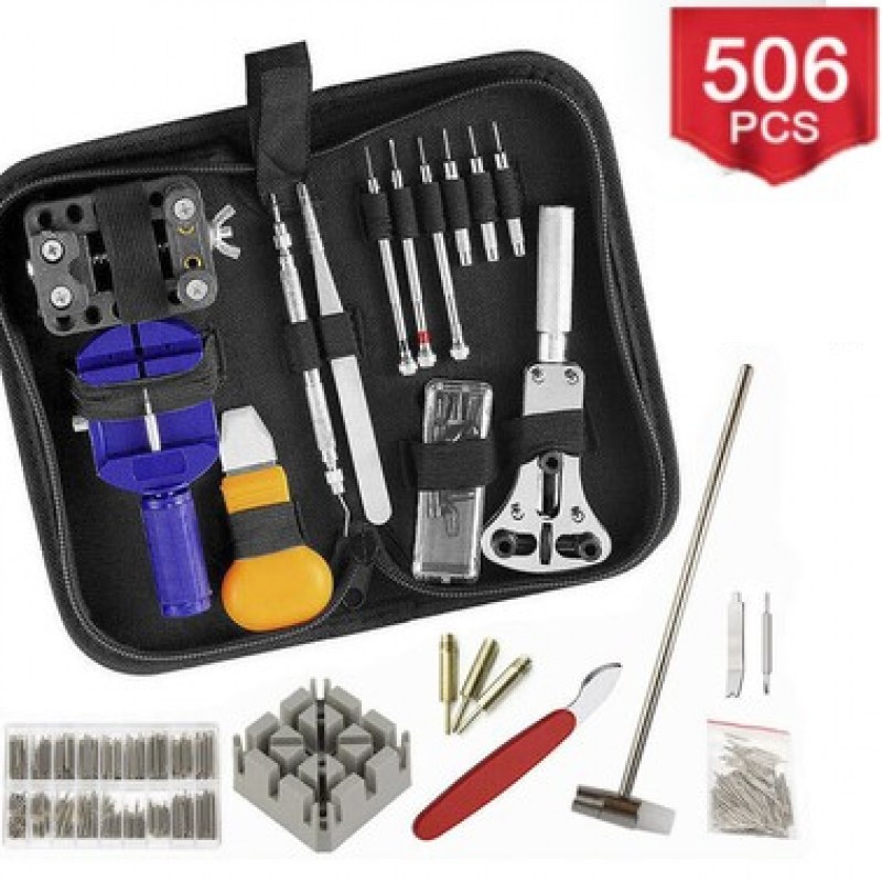 506pcs Watch Opener Hand Watchmakers Remover Repair Tool Kit Set
