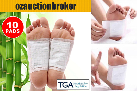 Free Ozstock Deal: 10x Natural Plant Herbal Detox Foot Patch Pad