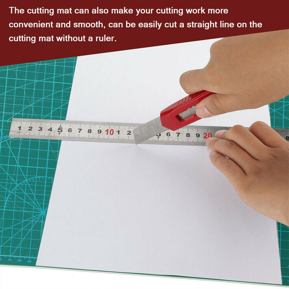 A3 5Ply Self Healing Cutting Mat Craft DIY Grid Lines 2 Side Thick PVC