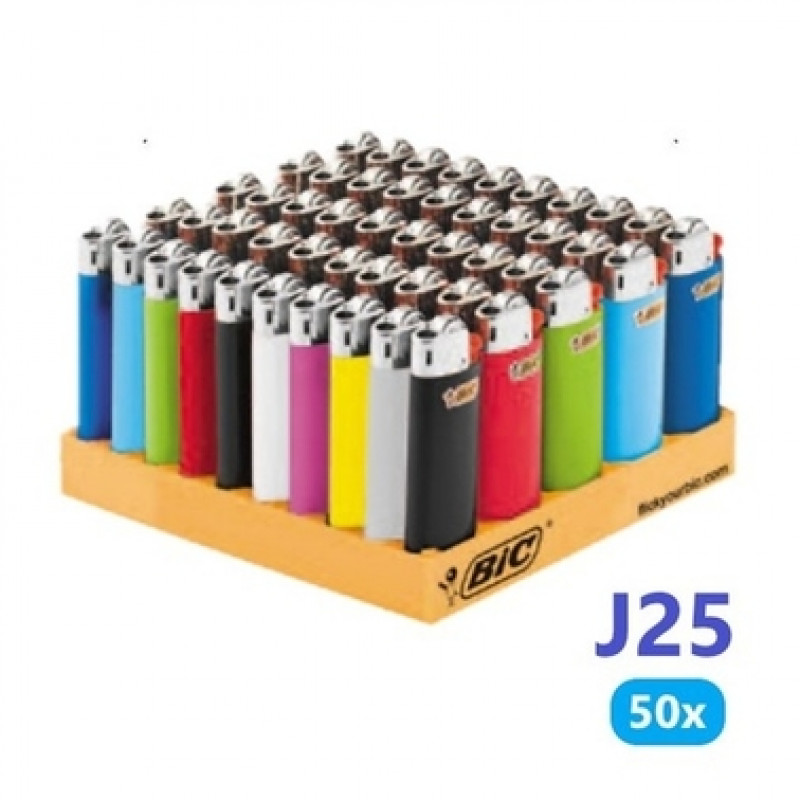 50x Assorted BIC MINI DISPOSABLE GAS CIGARETTE LIGHTER
