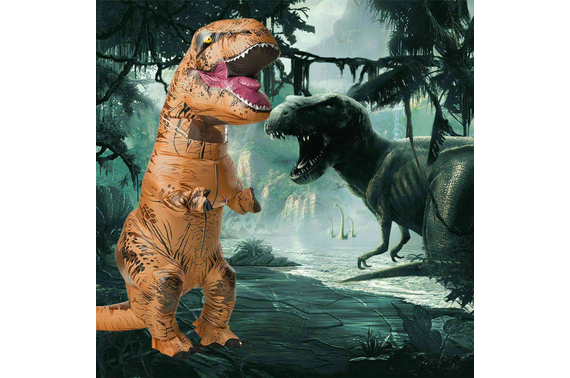 Inflatable Dinosaur Costume Adult Jurassic World Park Trex T-Rex Blow