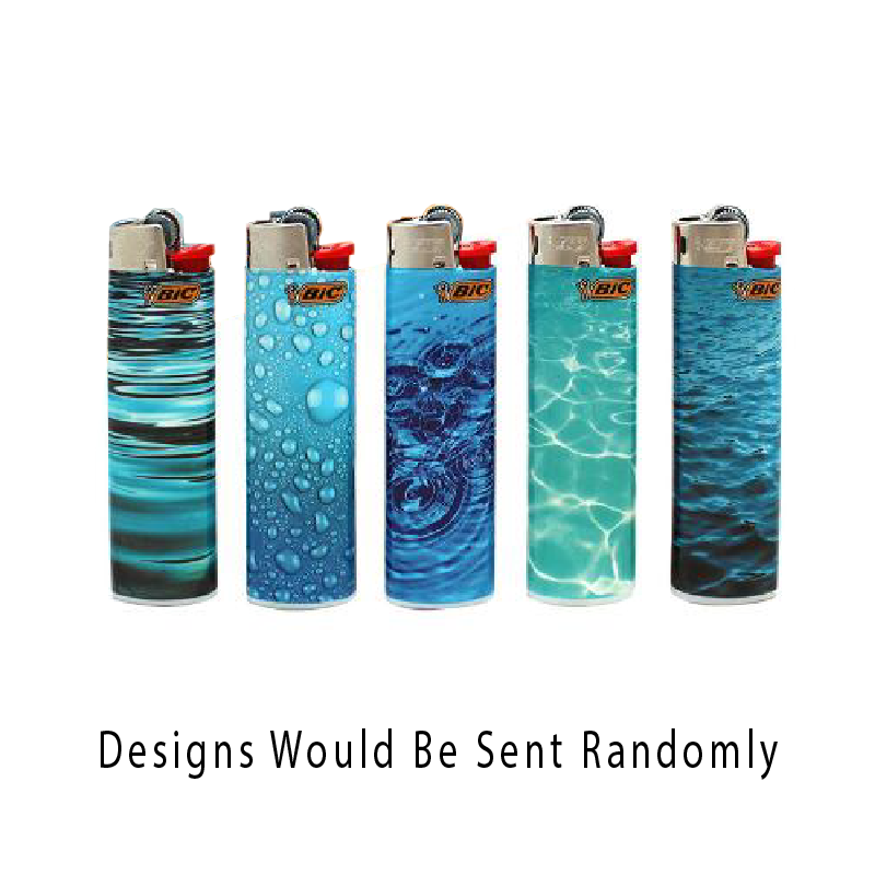Bic Maxi Large Lighters Lighter Bulk 5 Pack Assorted Designs